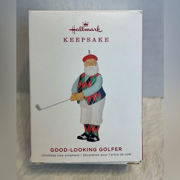 Hallmark Keepsake ornament 2019 Good-Looking Golfer Santa ornament - Picture 1 of 4